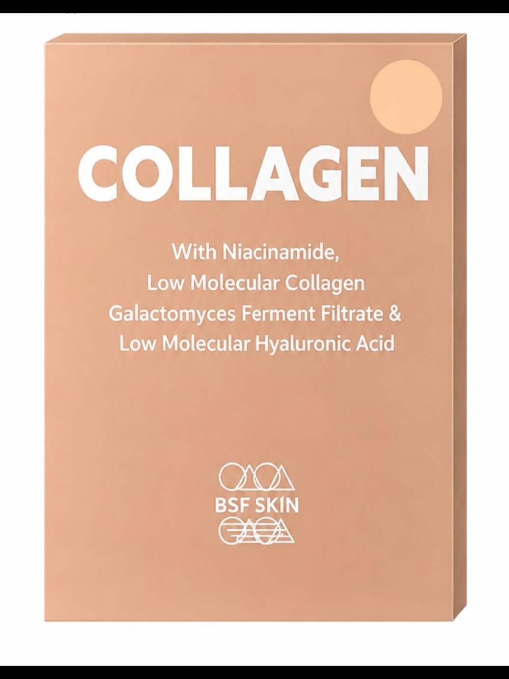 Collagen Face Mask with Niacinamide, Hyaluronic Acid & Glycerin (4) - NIB